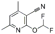 2-DIFLUOROMETHOXY-4,6-DIMETHYL-NICOTINONITRILE Struktur