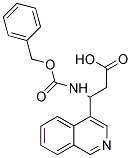 3-BENZYLOXYCARBONYLAMINO-3-ISOQUINOLIN-4-YL-PROPIONIC ACID Struktur