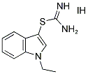 1-ETHYL-1H-INDOL-3-YL IMIDOTHIOCARBAMATE HYDROIODIDE Struktur