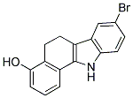 8-BROMO-5,6-DIHYDRO-4-HYDROXY-11H-INDOLO[2,3-F]NAPHTHALENE Struktur