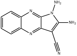 1,2-DIAMINO-1H-PYRROLO[2,3-B]QUINOXALINE-3-CARBONITRILE Struktur