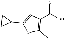 5-CYCLOPROPYL-2-METHYL-FURAN-3-CARBOXYLIC ACID Struktur