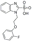 1-[2-(2-FLUOROPHENOXY)ETHYL]-1H-BENZIMIDAZOLE-2-SULFONIC ACID Struktur