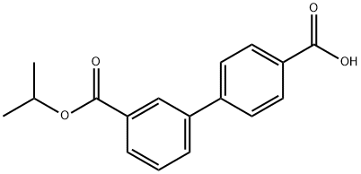 BIPHENYL-3,4'-DICARBOXYLIC ACID 3-ISOPROPYL ESTER Struktur