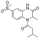 3-METHYL-4-(3-METHYLBUTANOYL)-7-(METHYLSULFONYL)-3,4-DIHYDROQUINOXALIN-2(1H)-ONE