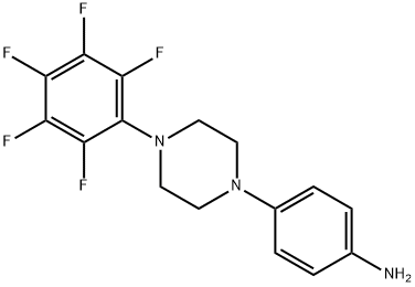 4-[4-(PENTAFLUOROPHENYL)PIPERAZIN-1-YL]ANILINE Struktur