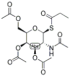 PROPIONYL 3,4,6-TRI-O-ACETYL-2-ACETAMIDO-2-DEOXY-BETA-D-THIOGALACTOPYRANOSIDE Struktur