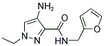 4-AMINO-1-ETHYL-1H-PYRAZOLE-3-CARBOXYLIC ACID (FURAN-2-YLMETHYL)-AMIDE Struktur