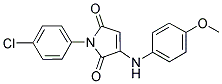 1-(4-CHLOROPHENYL)-3-[(4-METHOXYPHENYL)AMINO]-1H-PYRROLE-2,5-DIONE Struktur