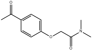 2-(4-ACETYLPHENOXY)-N,N-DIMETHYLACETAMIDE Struktur