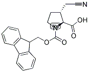 FMOC-(2S,3R)-3-CYANOMETHYL PROLINE (CIS) Struktur