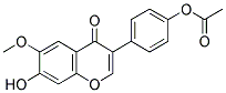 4'-ACETOXY-7-HYDROXY-6-METHOXYISOFLAVONE Struktur