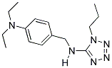 N-(4-(DIETHYLAMINO)BENZYL)-1-PROPYL-1H-TETRAZOL-5-AMINE Struktur