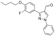 3-(4-BUTOXY-3-FLUORO-PHENYL)-1-PHENYL-1H-PYRAZOLE-4-CARBALDEHYDE Struktur