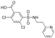 2,4-DICHLORO-5-[[(2-PYRIDIN-2-YLETHYL)AMINO]SULFONYL]BENZOIC ACID Struktur
