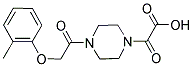 (4-[(2-METHYLPHENOXY)ACETYL]PIPERAZIN-1-YL)(OXO)ACETIC ACID Struktur