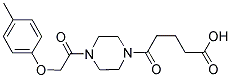 5-(4-[(4-METHYLPHENOXY)ACETYL]PIPERAZIN-1-YL)-5-OXOPENTANOIC ACID Struktur