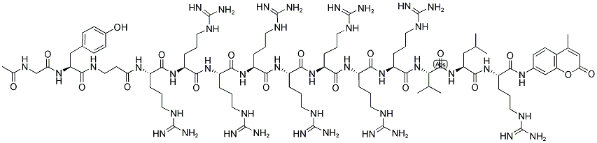 ANTHRAX LETHAL FACTOR PROTEASE SUBSTRATE III, FLUOROGENIC Struktur