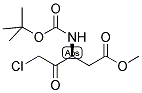 3(S)-TERT-BUTOXYCARBONYLAMINO-5-CHLORO-4-OXO-PENTANOIC ACID METHYL ESTER Struktur