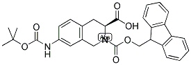 (S)-N-9-FLUORENYLMETHYLOXYCARBONYL-7-(N'-T-BUTYLOXYCARBONYL-AMINO)-[1,2,3,4]-TETRAHYDROISOQUINOLINE-3-CARBOXYLIX ACID Struktur