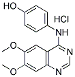 4-(4'-HYDROXYLPHENYL)-AMINO-6,7-DIMETHOXYQUINAZOLINE HYDROCHLORIDE Struktur