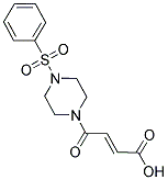 (2E)-4-OXO-4-[4-(PHENYLSULFONYL)PIPERAZIN-1-YL]BUT-2-ENOIC ACID, , 結(jié)構(gòu)式