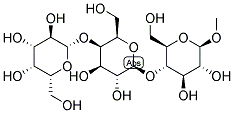 1-O-METHYL-[BETA-1-D-GALACTOPYRANOSYL-BETA-4-D-GALACTOPYRANOSYL-(4-BETA-D-GLUCOPYRANOSIDE)] Struktur