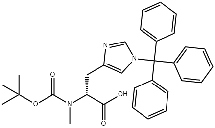 BOC-D-MEHIS(TRT)-OH Struktur