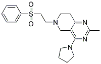 2-METHYL-6-[2-(PHENYLSULFONYL)ETHYL]-4-PYRROLIDIN-1-YL-5,6,7,8-TETRAHYDROPYRIDO[4,3-D]PYRIMIDINE Struktur