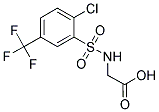 ([[2-CHLORO-5-(TRIFLUOROMETHYL)PHENYL]SULFONYL]AMINO)ACETIC ACID Struktur