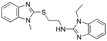 1-ETHYL-N-(2-[(1-METHYL-1H-BENZIMIDAZOL-2-YL)THIO]ETHYL)-1H-BENZIMIDAZOL-2-AMINE Struktur