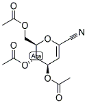 4,5,7-TRI-O-ACETYL-2,6-ANHYDRO-3-DEOXY-D-LYXO-HEPT-2-ENONONITRILE Struktur