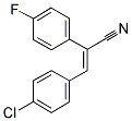 E-ALPHA-(4-FLUOROPHENYL)-4-CHLOROCINNAMONITRILE Struktur