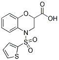 4-(THIEN-2-YLSULFONYL)-3,4-DIHYDRO-2H-1,4-BENZOXAZINE-2-CARBOXYLIC ACID Struktur