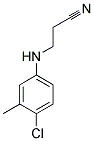 3-[(4-CHLORO-3-METHYLPHENYL)AMINO]PROPANENITRILE Struktur