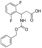 3-BENZYLOXYCARBONYLAMINO-3-(2,6-DIFLUORO-PHENYL)-PROPIONIC ACID Struktur