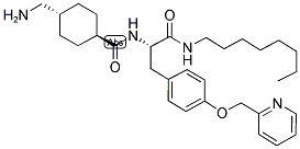 TRANS-AMINOMETHYLCYCLOHEXANECARBONYL-L-(O-PICOLYL)TYROSINE-OCTYLAMIDE Struktur