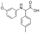 (3-METHOXY-PHENYLAMINO)-P-TOLYL-ACETIC ACID Struktur