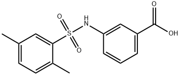 3-(2,5-DIMETHYLPHENYLSULFONAMIDO)BENZOIC ACID Struktur