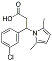 3-(3-CHLOROPHENYL)-3-(2,5-DIMETHYL-1H-PYRROL-1-YL)PROPANOIC ACID Struktur