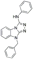 9-BENZYL-N-PHENYL-9H-[1,2,4]TRIAZOLO[4,3-A]BENZIMIDAZOL-3-AMINE Struktur