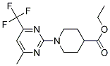 1-(4-METHYL-6-TRIFLUOROMETHYL-PYRIMIDIN-2-YL)-PIPERIDINE-4-CARBOXYLIC ACID ETHYL ESTER Struktur