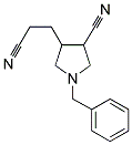 1-BENZYL-4-(2-CYANO-ETHYL)-PYRROLIDINE-3-CARBONITRILE Struktur