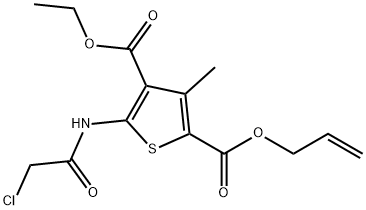 5-(2-CHLORO-ACETYLAMINO)-3-METHYL-THIOPHENE-2,4-DICARBOXYLIC ACID 2-ALLYL ESTER 4-ETHYL ESTER Struktur