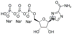 1-BETA-D-RIBOFURANOSYL-1,2,4-TRIAZOLE-3-CARBOXAMIDE-5'-TRIPHOSPHATE, SODIUM SALT Struktur