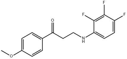 1-(4-METHOXYPHENYL)-3-(2,3,4-TRIFLUOROANILINO)-1-PROPANONE Struktur