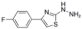 [4-(4-FLUORO-PHENYL)-THIAZOL-2-YL]-HYDRAZINE Struktur