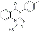 1-MERCAPTO-4-P-TOLYL-4H-[1,2,4]TRIAZOLO[4,3-A]QUINAZOLIN-5-ONE Struktur