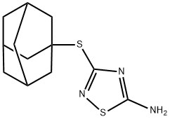 3-(ADAMANTAN-1-YLSULFANYL)-[1,2,4]THIADIAZOL-5-YLAMINE Struktur