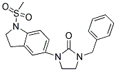 1-BENZYL-3-[1-(METHYLSULFONYL)-2,3-DIHYDRO-1H-INDOL-5-YL]IMIDAZOLIDIN-2-ONE Struktur